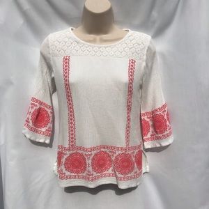 Pink and White Takara Girls Top
